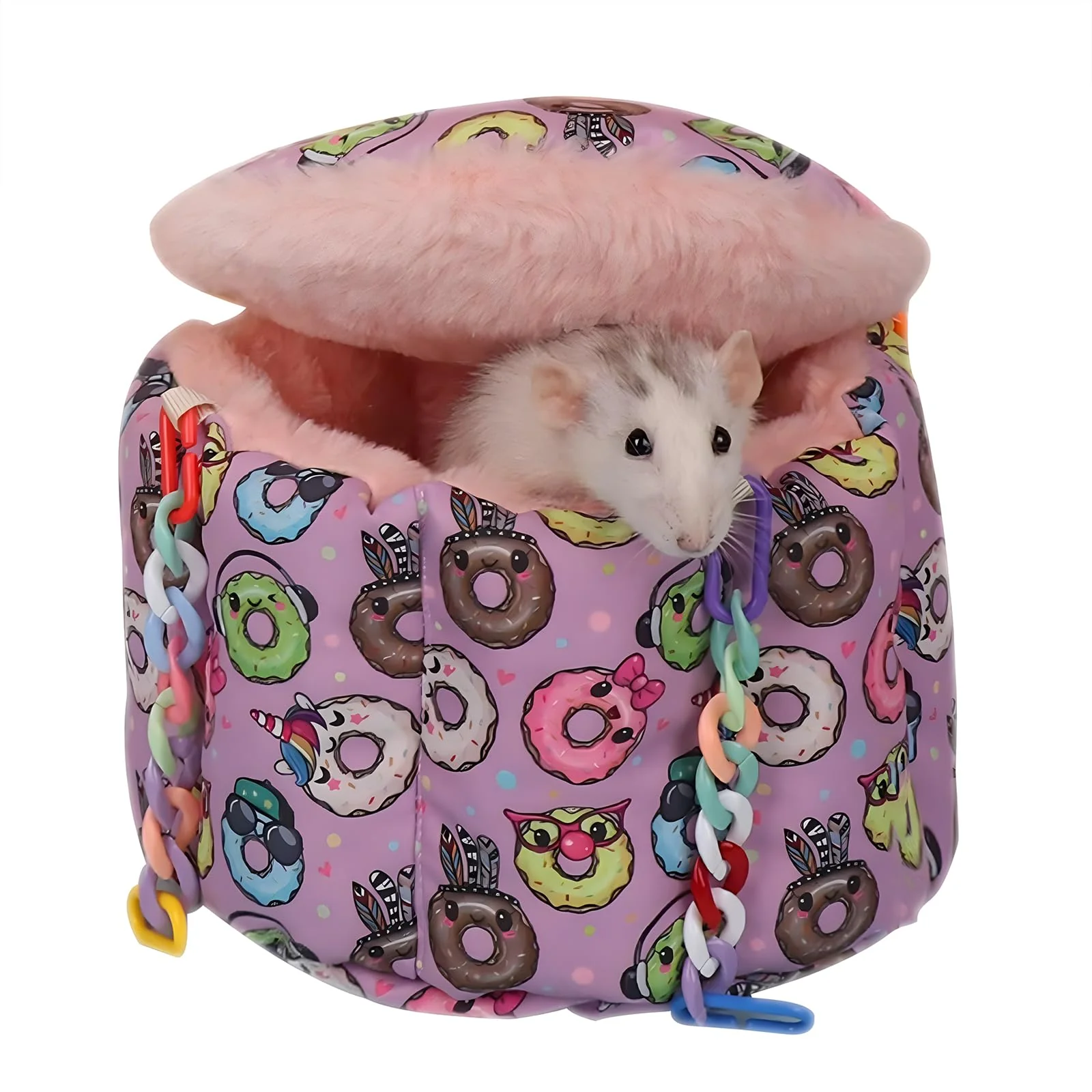 Healthy Jevnd Rat Hanging Bed – Cozy Small Animal Hammock for Sugar Gliders Rats More Detailed