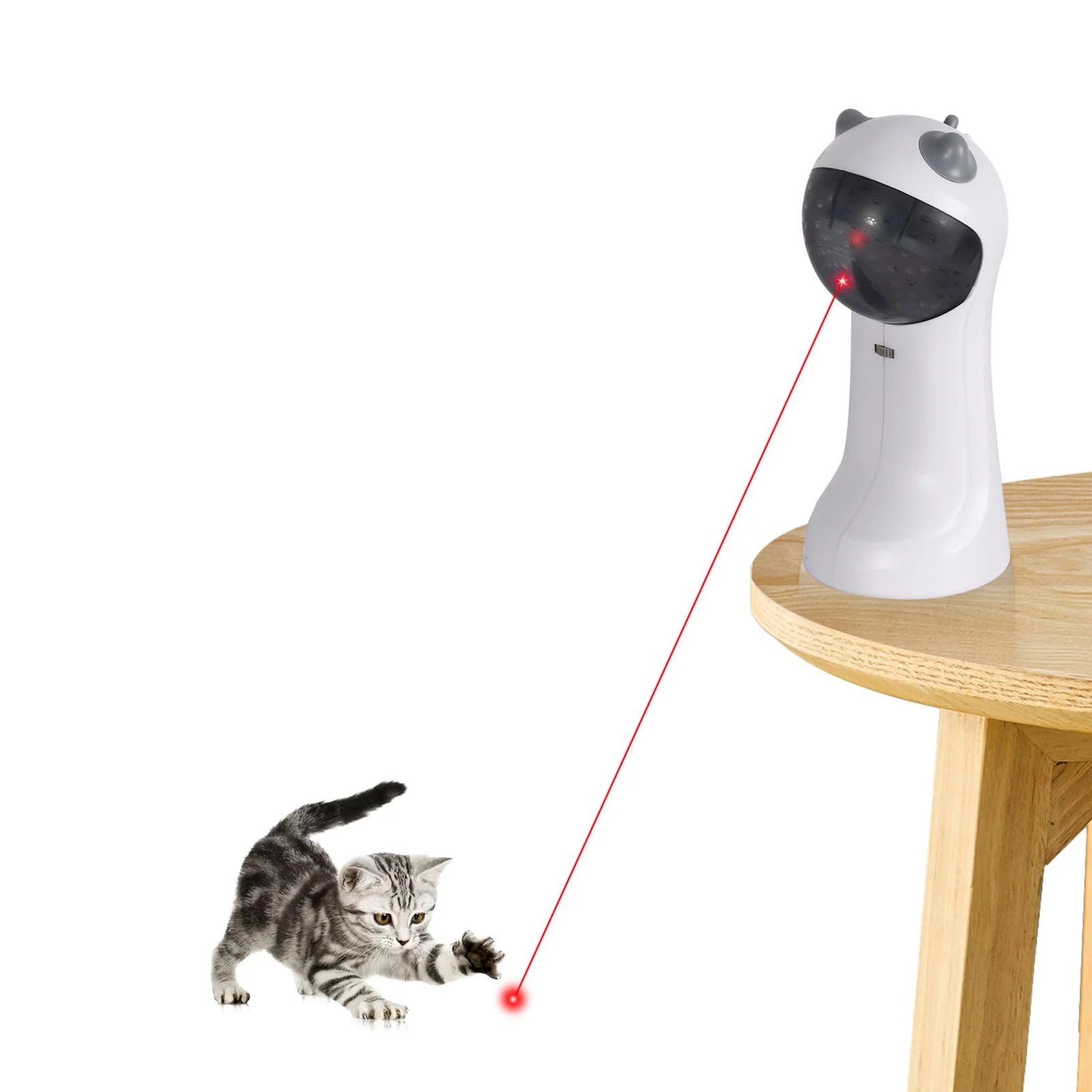 Sophisticated TBTeek Cat Toy Automatic Motion-Activated Play with 5 Patterns 4 Speeds User-Friendly