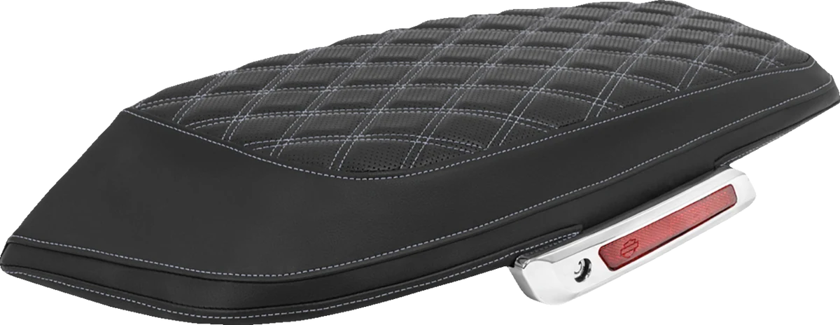 Premium Material SADDLEMEN Saddlebag Lid Covers - Lattice - Silver Stitch - FLH FLT '23-'25 L870-23-18405 Trendy