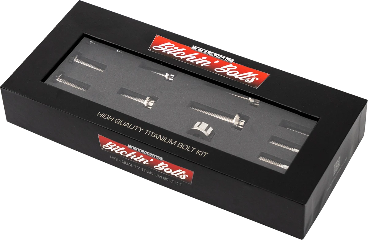 Fine TRASK Bitchin' Bolts Hardware Kit - Titanium - M8 - Motor Mount TM-1050-E Durable