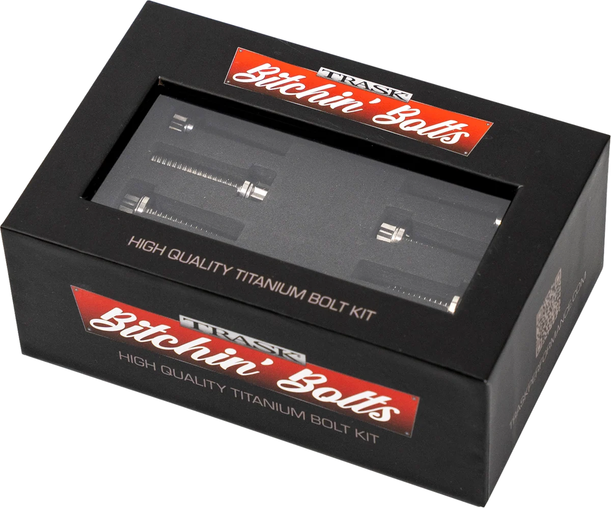 Sophisticated TRASK Bitchin' Bolts Hardware Kit - Titanium - M8 - Lifter Block TM-1050-B Carefully Designed