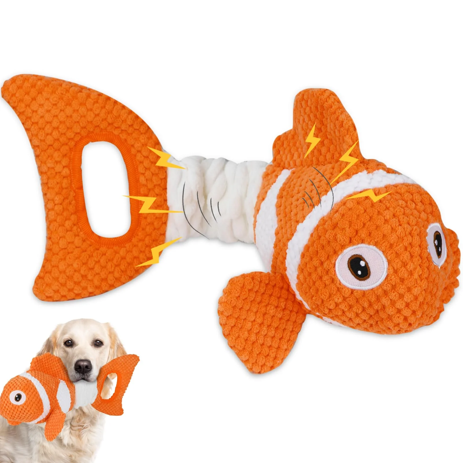 Superior Molantaule Squeaky Dog Toys Durable Interactive Tug-of-War for Indoor Outdoor Play Expertly Made
