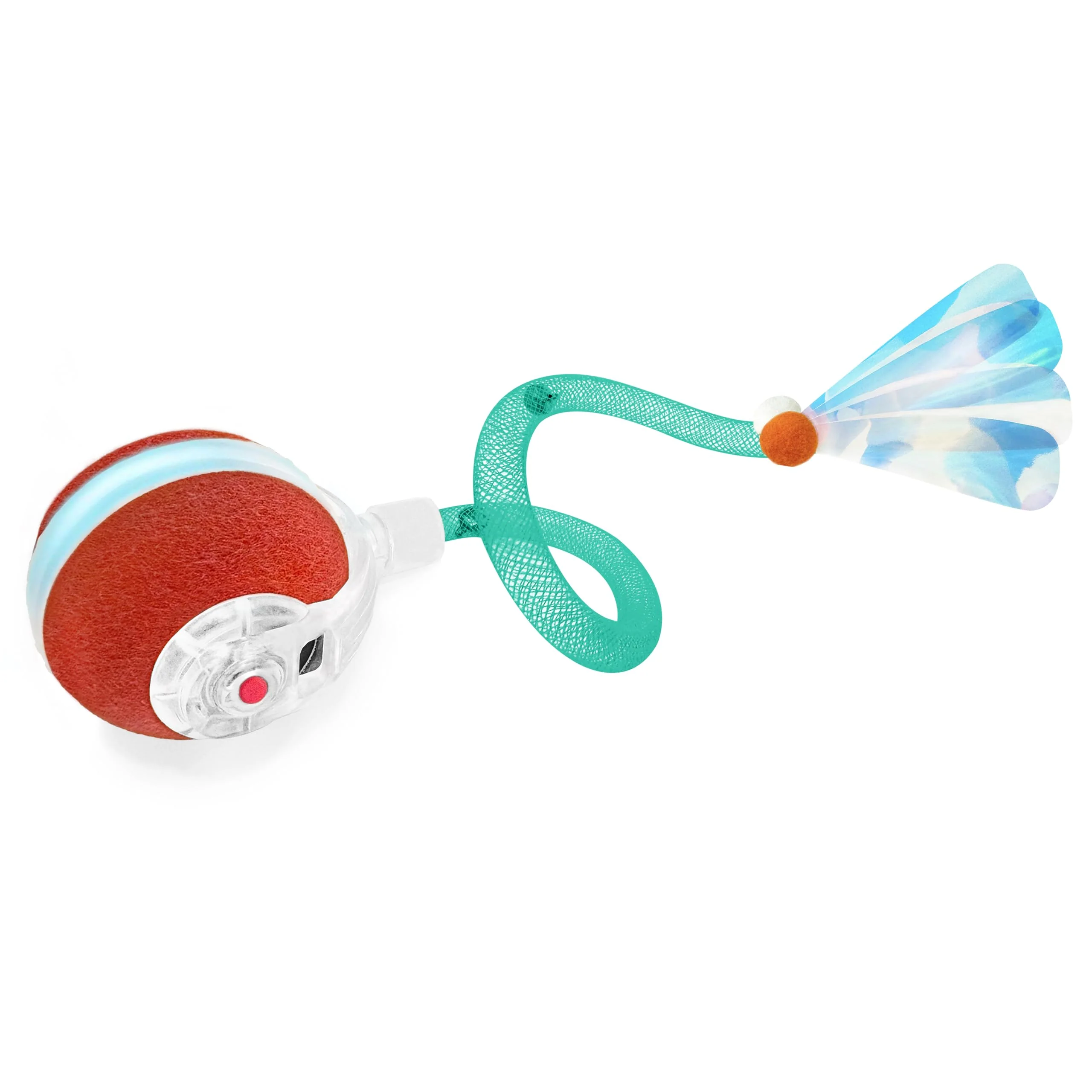 Environmentally Friendly Jkanti Interactive Cat Ball – 3rd Gen Agile Moving Toy with Elastic Tail Green Sustainable