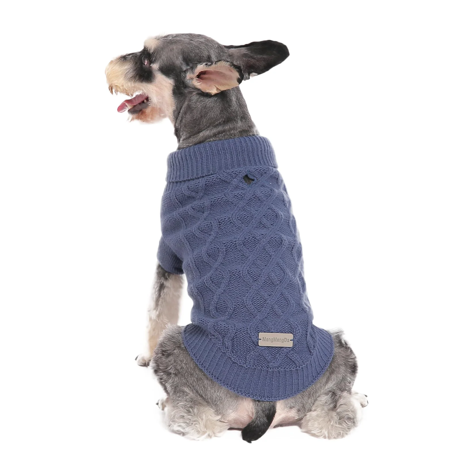 Minimalist MengMengDa Small Dog Warm Winter Sweater L Cozy Knitwear for Small to Medium Breeds Optimized