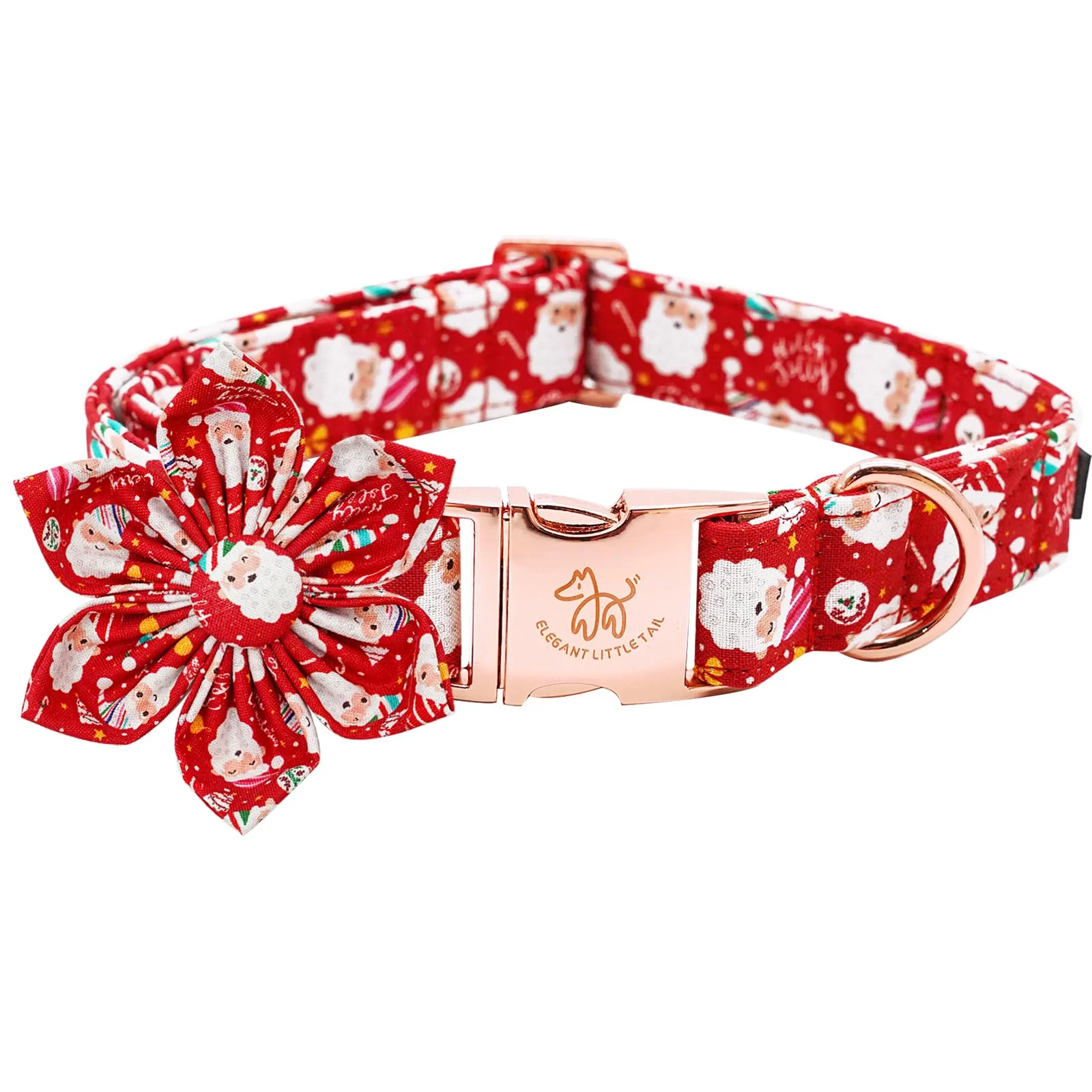Healthy Elegant Little Tail Flower Collar for Dogs – Christmas Santa Flower Collar XS–XL Versatile