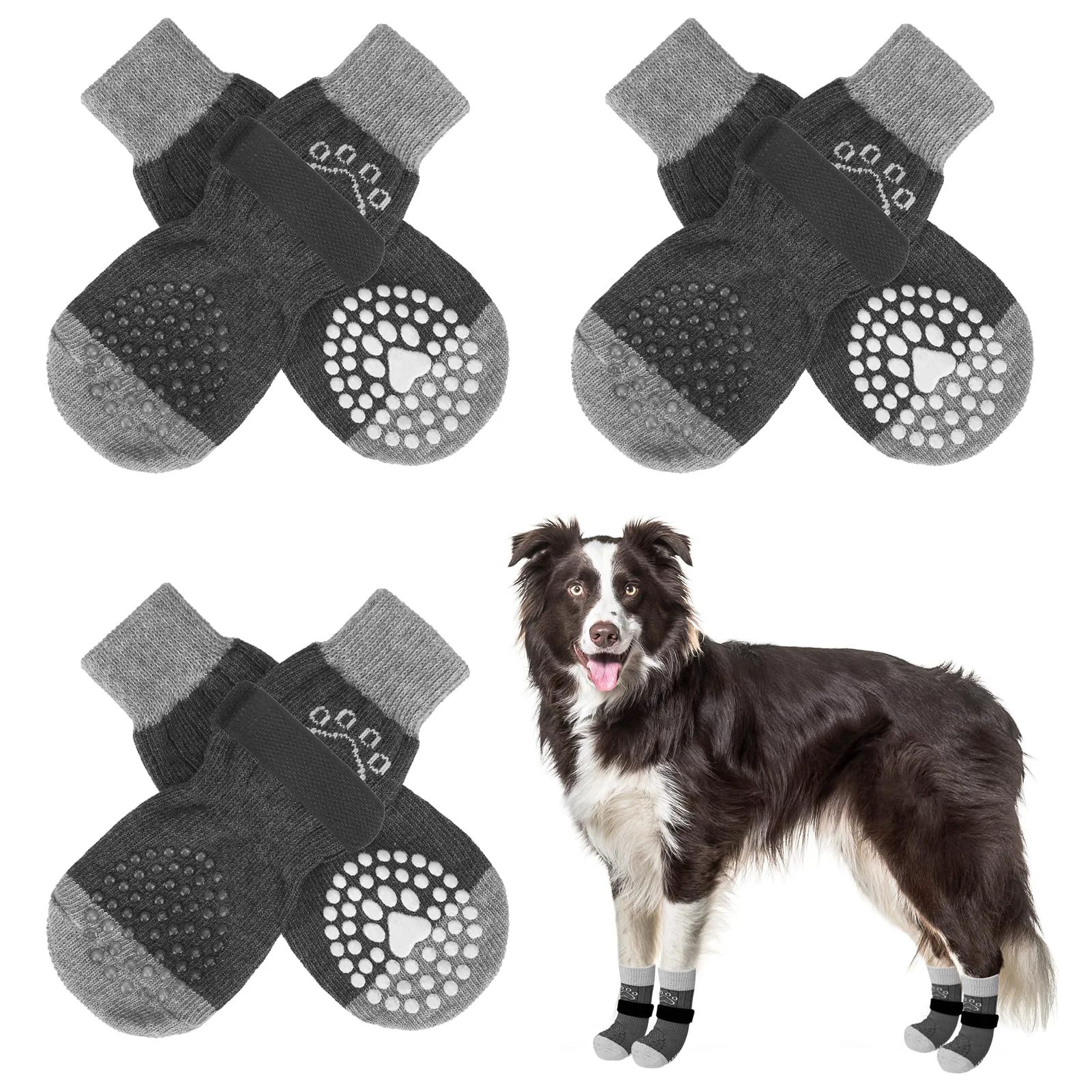 Exclusive SCENE Anti Slip Dog Socks – Traction Paw Protection for Indoor Outdoor Floors Smart