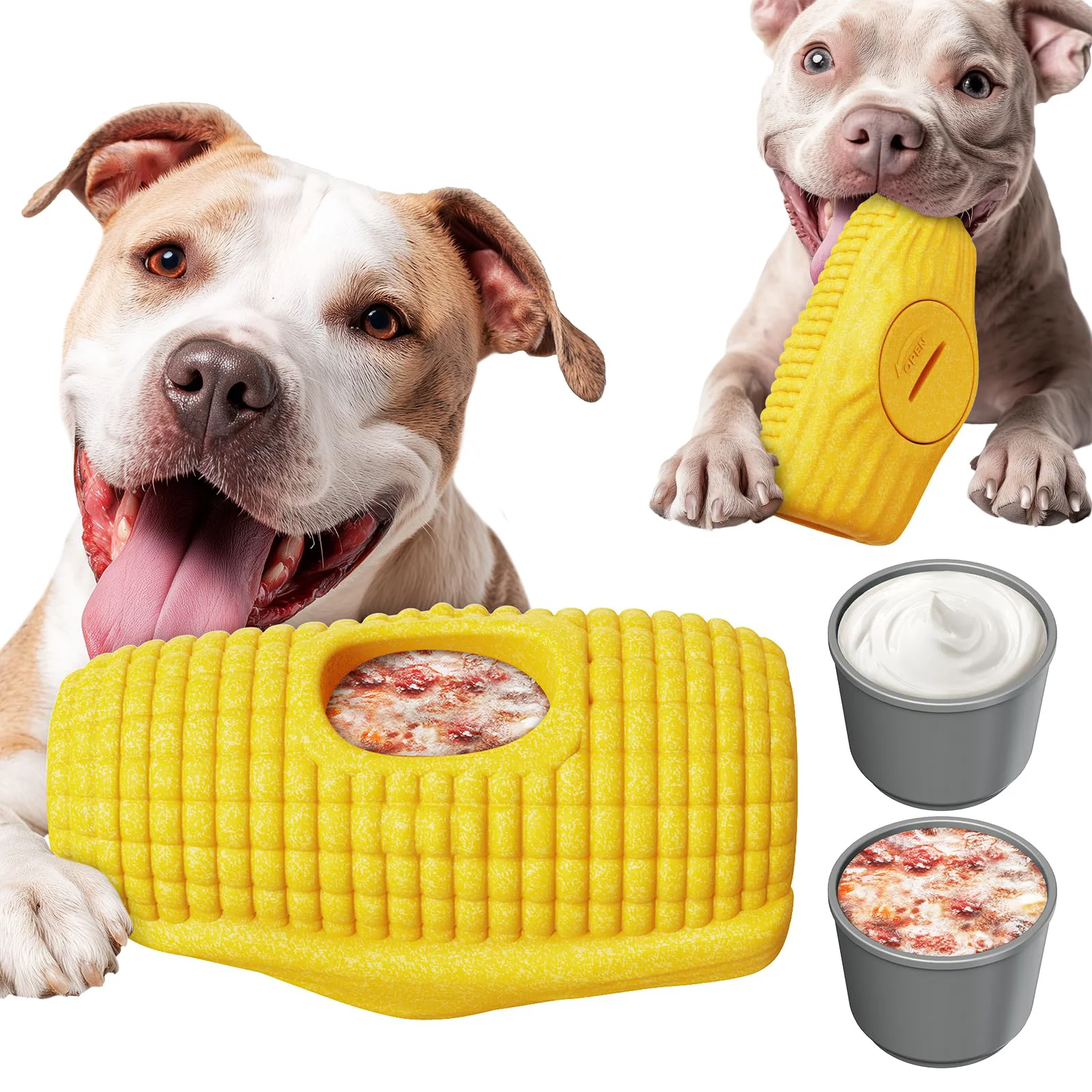 Efficient HeriNova Aggressive Chew Toys for Large Dogs - Indestructible Enrichment Dental Care Verified