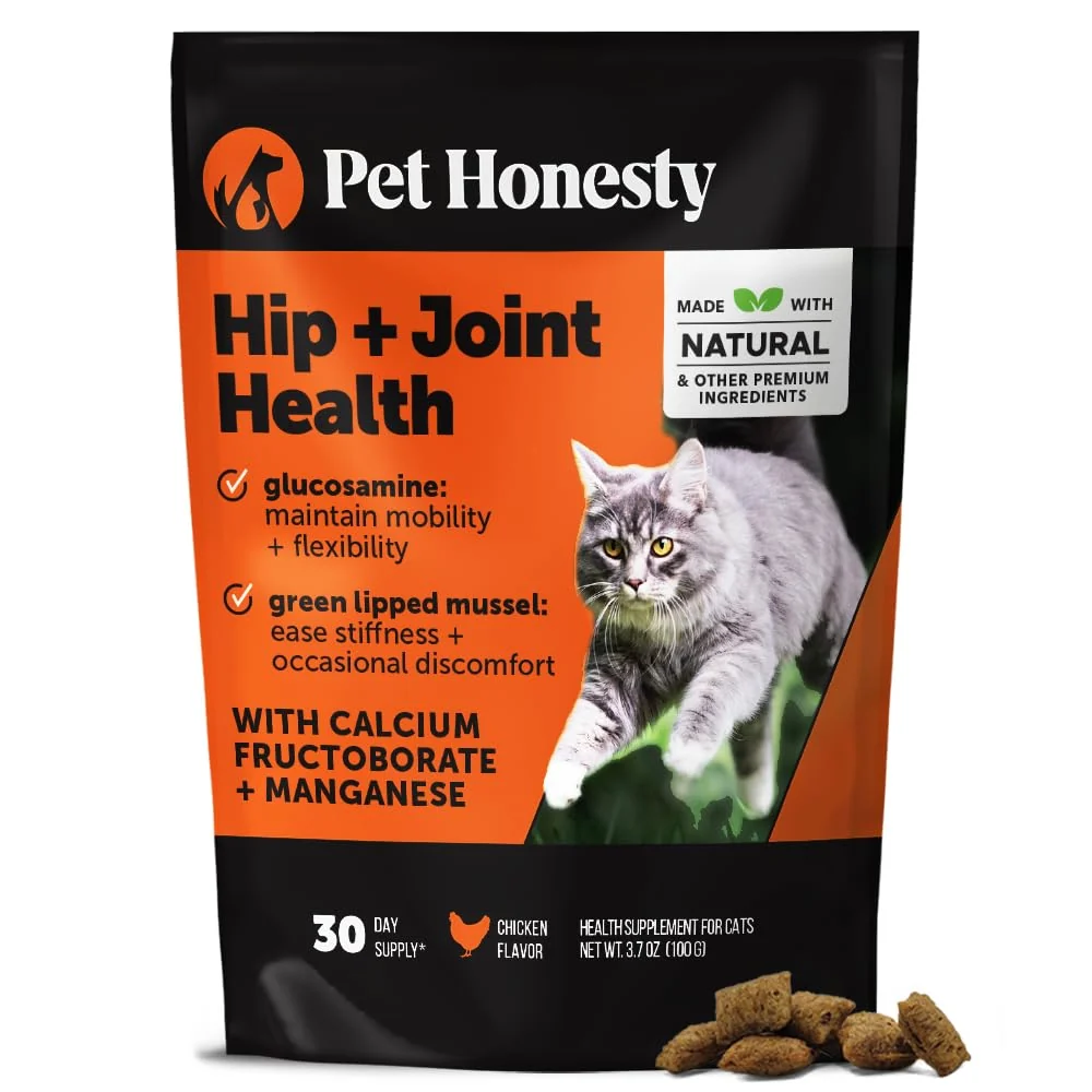 Premium Material Pet Honesty Cat Hip Joint Health Chews – Crunchy Creamy Joint Support Chicken Reliable
