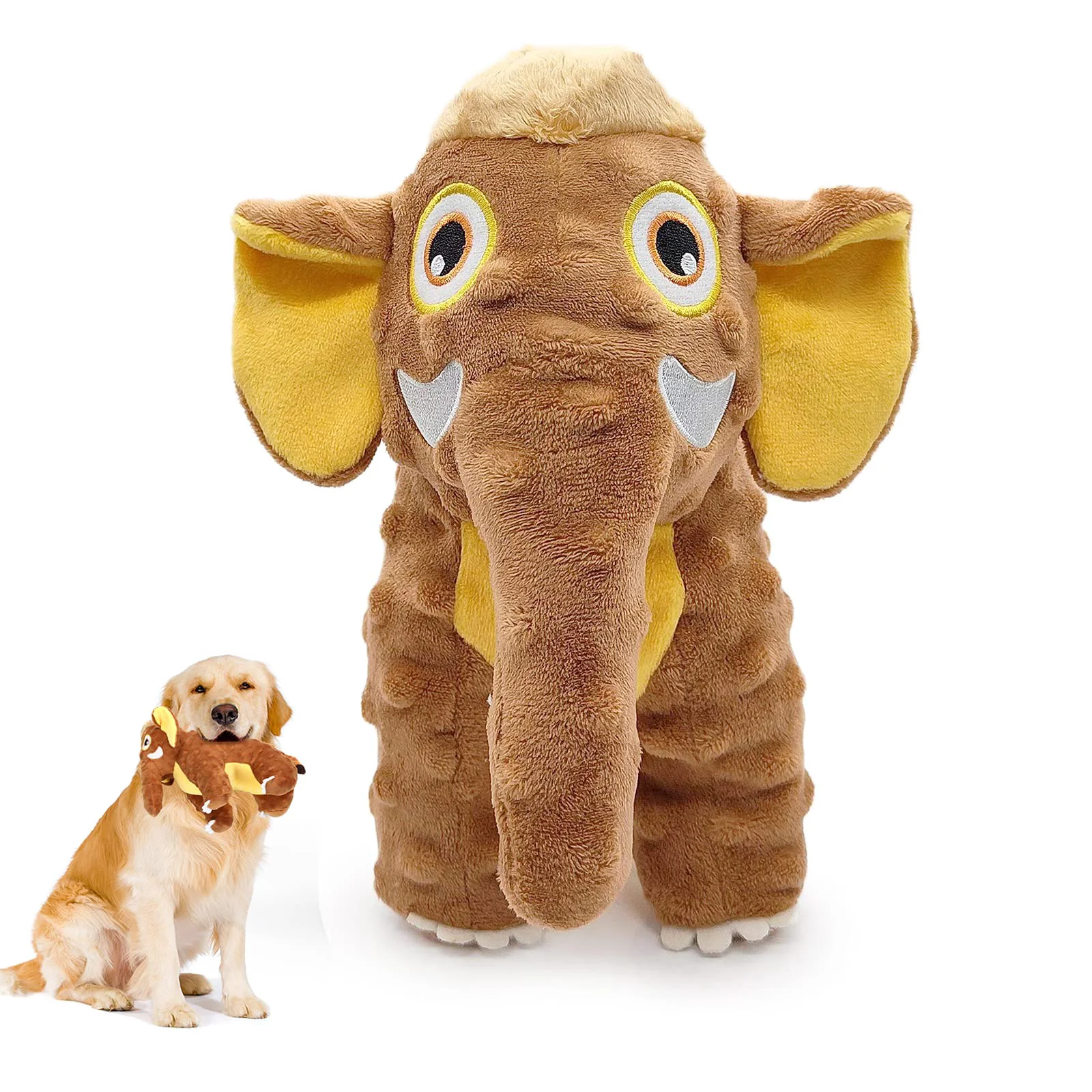 Casual Letsmeet Durable Squeaky Plush Dog Toy for Puppies All-Sized Dogs Teething Chew Toy Efficient