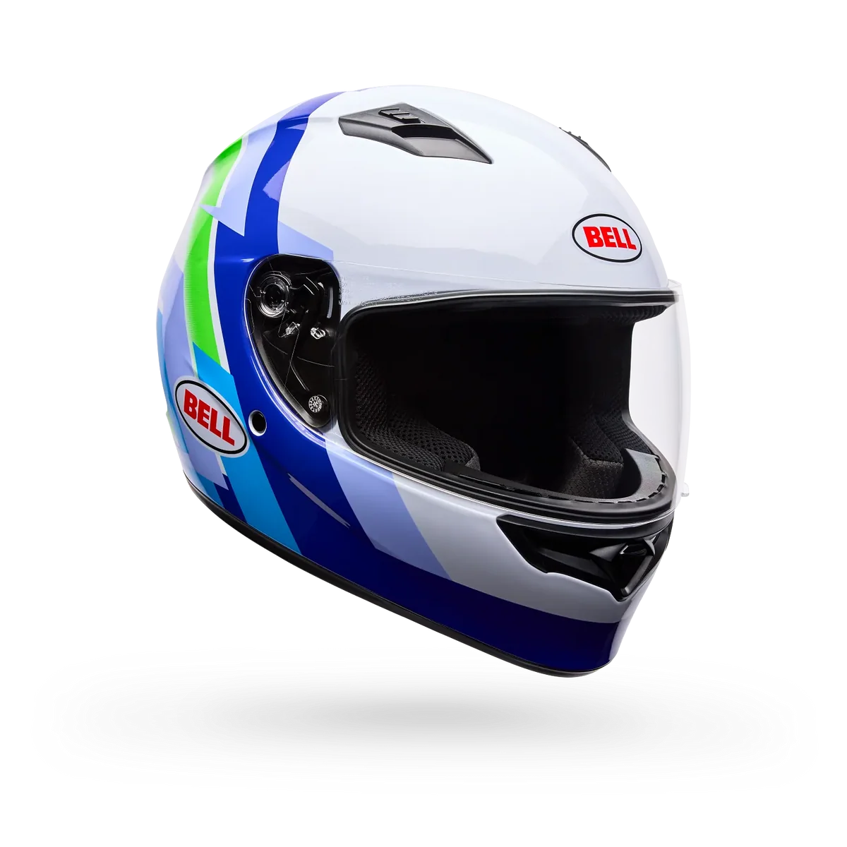 Environmentally Friendly Bell Qualifier Vibe Blue Street Motorcycle Helmet Optimized