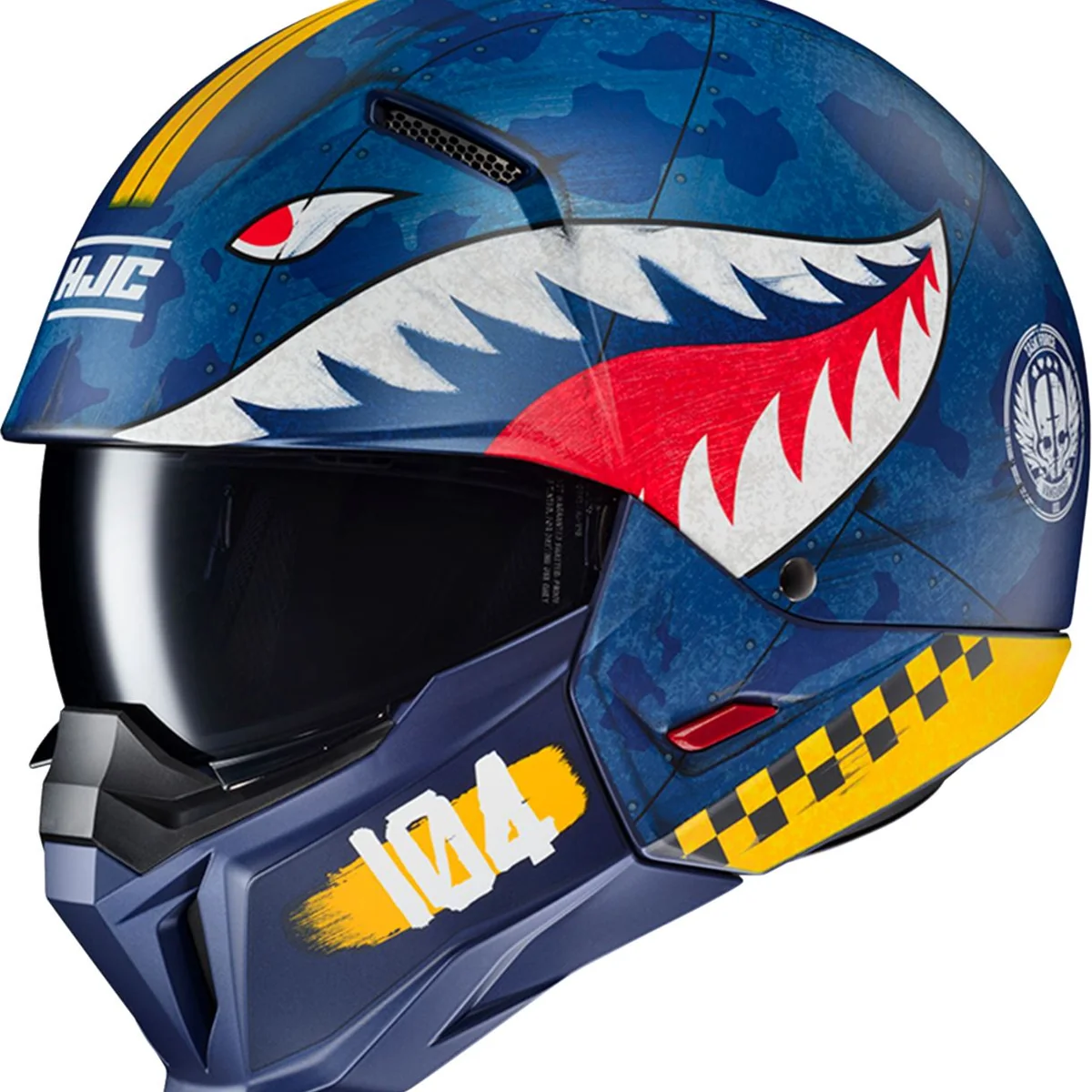 Exclusive HJC i20 Half Helmet Activision Call of Duty Vanguard Matte Blue Red Safe