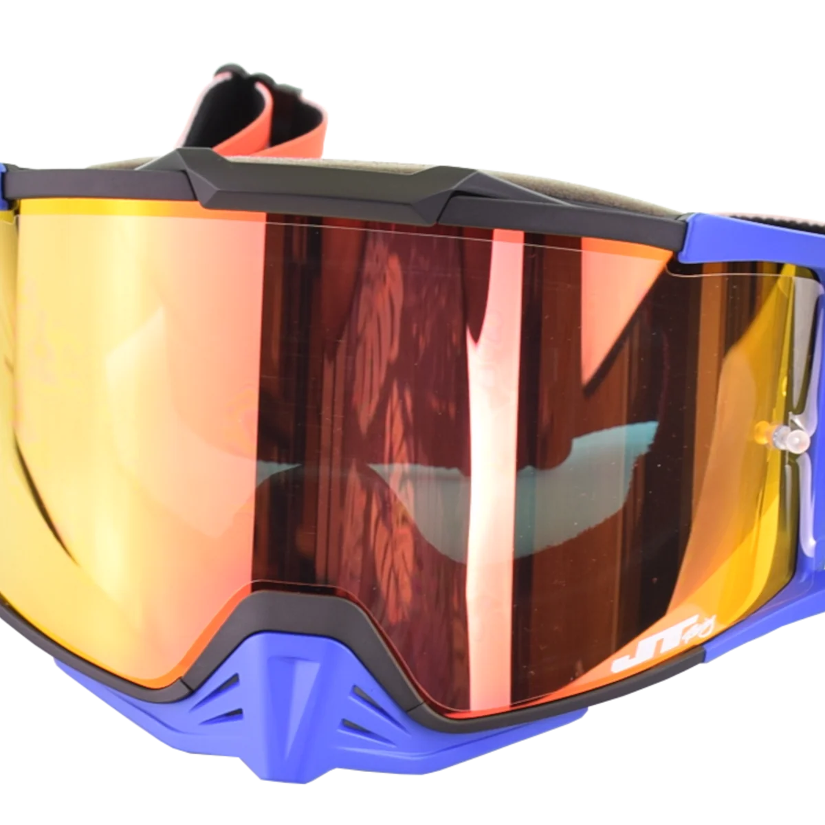 Natural JT Classic Goggles Retro Honda Orange Red Lens Long-Lasting