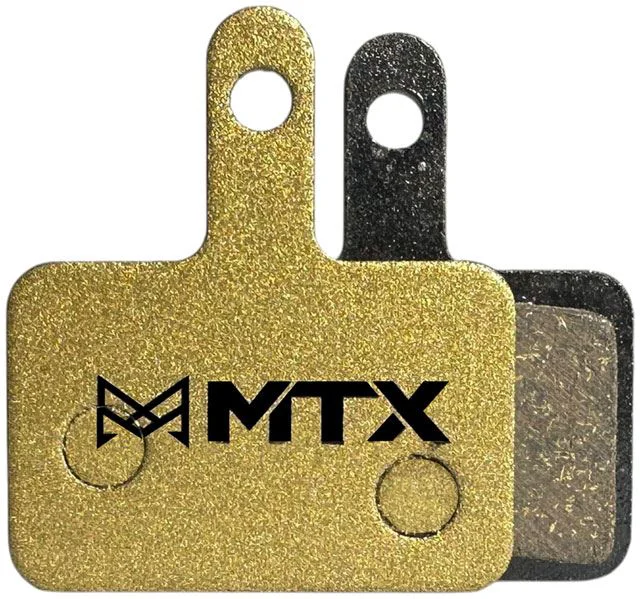 Detailed MTX Braking Gold Label HD Disc Brake Pads - Ceramic Kevlar Compound Shimano Deore 2-Piston Single Set Excellent