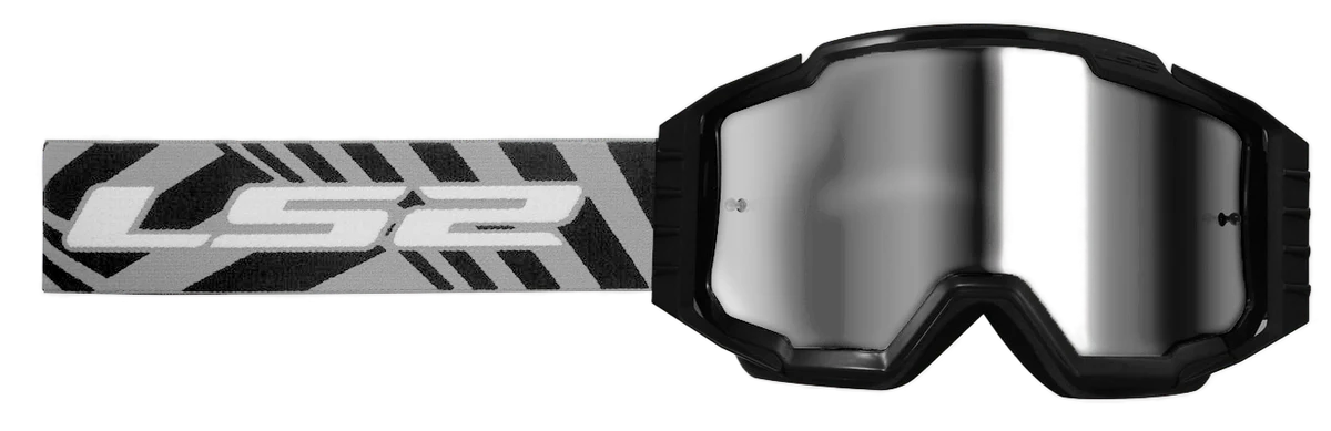 Elite LS2 Charger Pro Youth Goggle Black Silver Iridium Lens Sophisticated