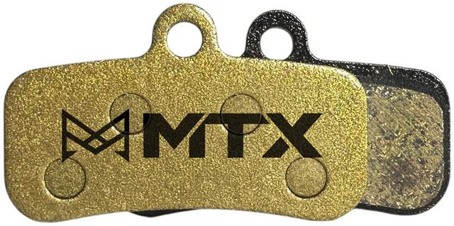 Reliable MTX Braking Gold Label HD Disc Brake Pads - Ceramic Kevlar Compound Shimano and TRP MTB 4-Piston Single Set Easy-to-Use