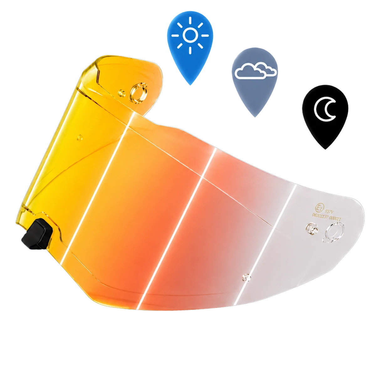 Fine Crafted Daytona - Legacy Shield Outer- Photochromic Red Solid