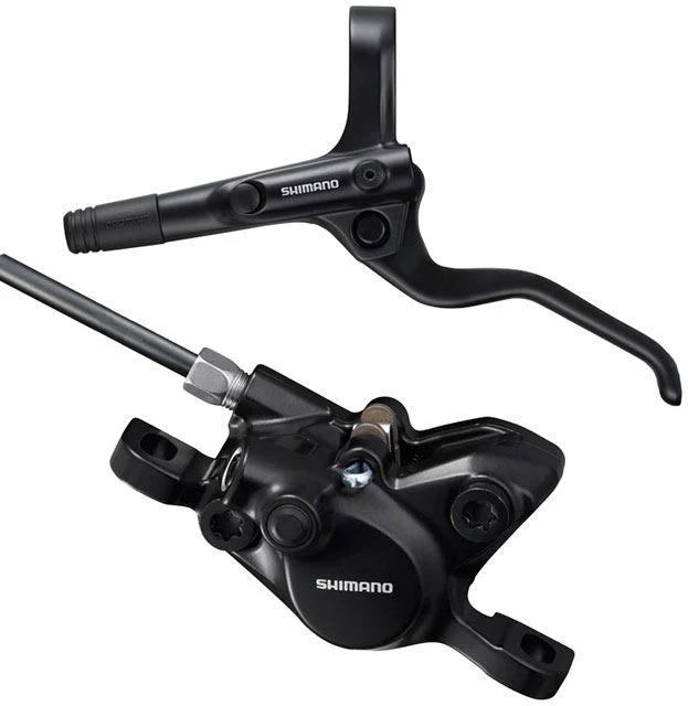 Comfortable Shimano BR-MT200 Disc Brake BL-MT201 Lever – Front Hydraulic 2-Piston Post Mount Black Smooth