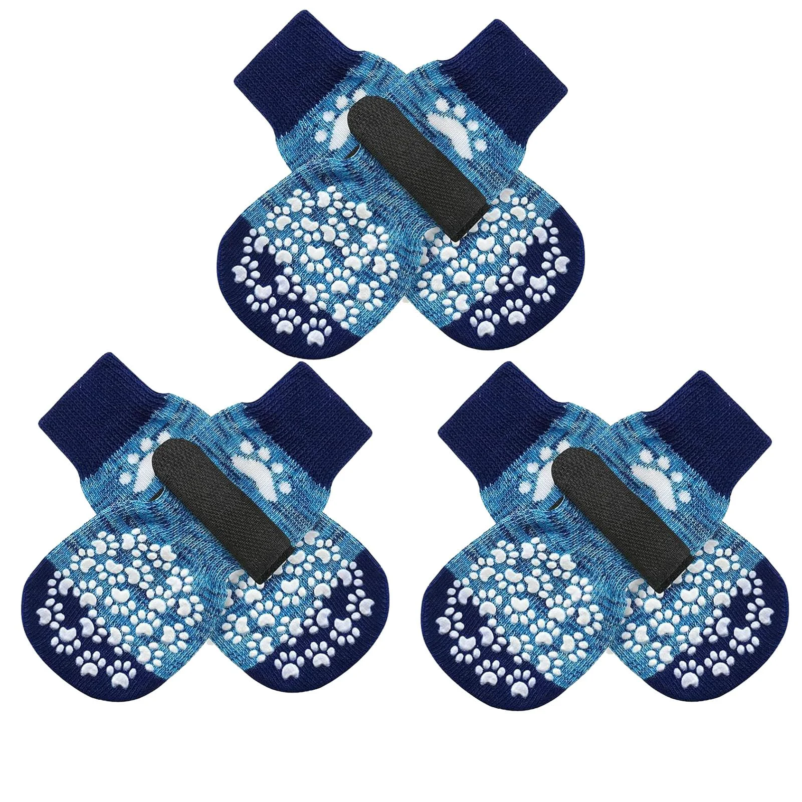 Efficient EXPAWLORER Anti-Slip Dog Socks – Double-Sided Grips on Hardwood Floors Reusable