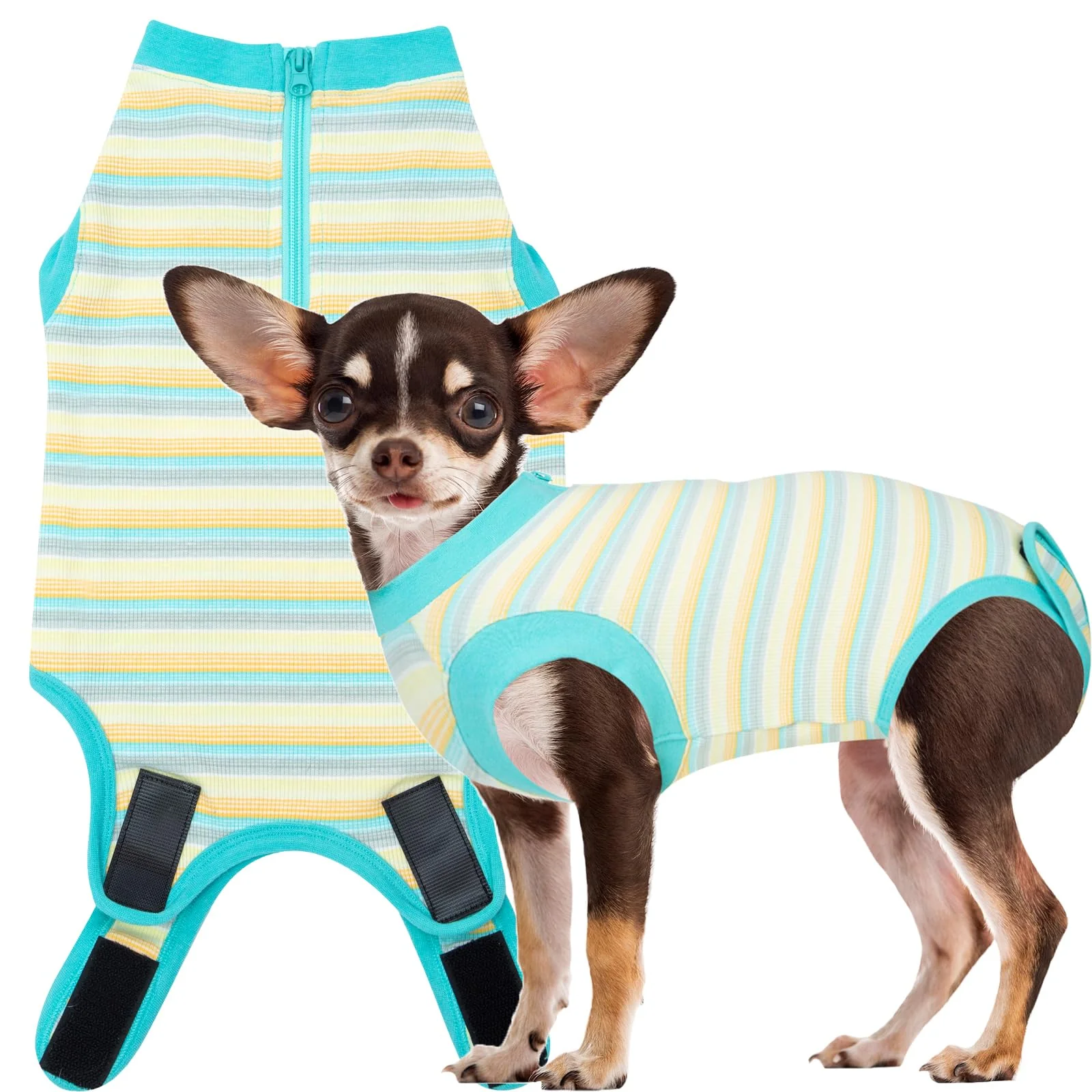 Green Wabdhaly Recovery Suit for Dogs – Soft Breathable Cone Reusable