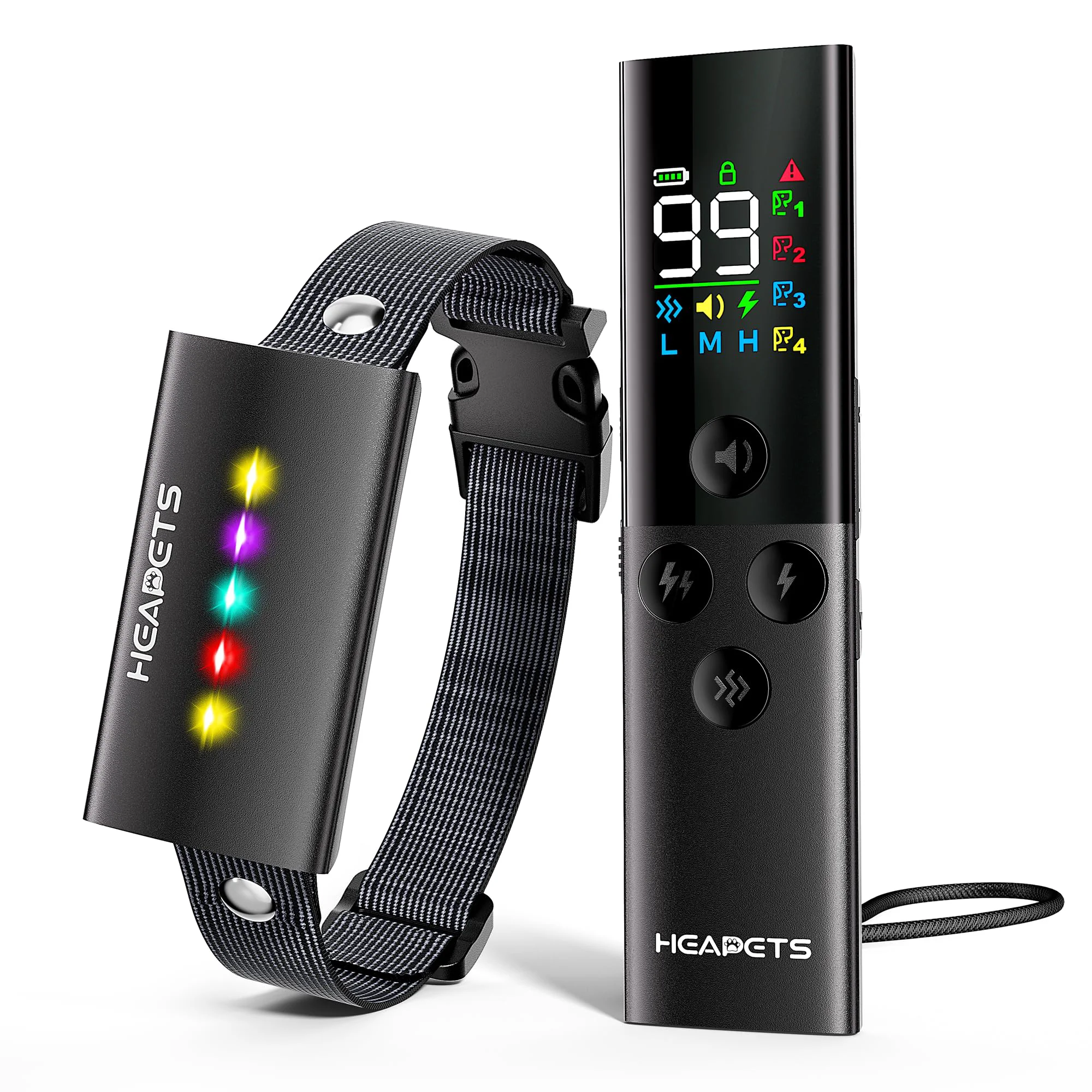 Secure HEAPETS Dog Training Collar with Remote – 1600ft IP67 Waterproof 8–120 lb Top-Quality