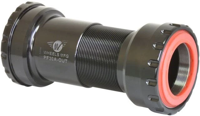 Excellent Wheels Manufacturing PF30A Thread-Together Bottom Bracket - DUB Spindle ABEC-3 Bearing Black Certified
