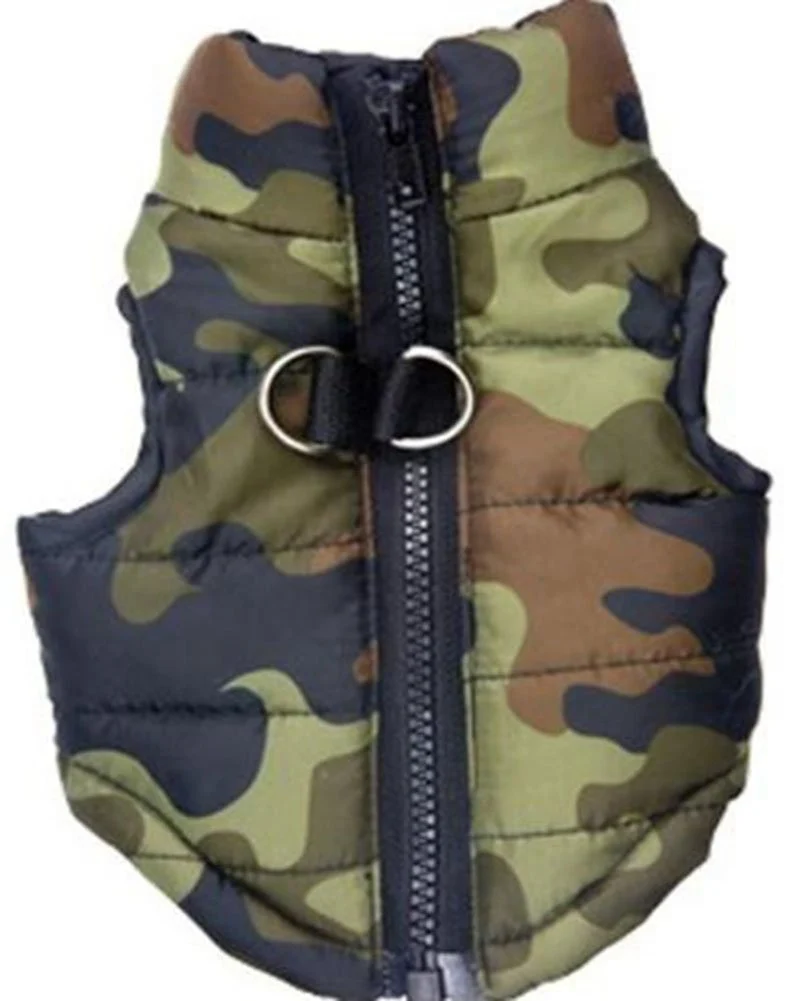 High-Quality MaruPet Winter Waterproof Windproof Dog Vest — Camouflage Small Carefully Designed