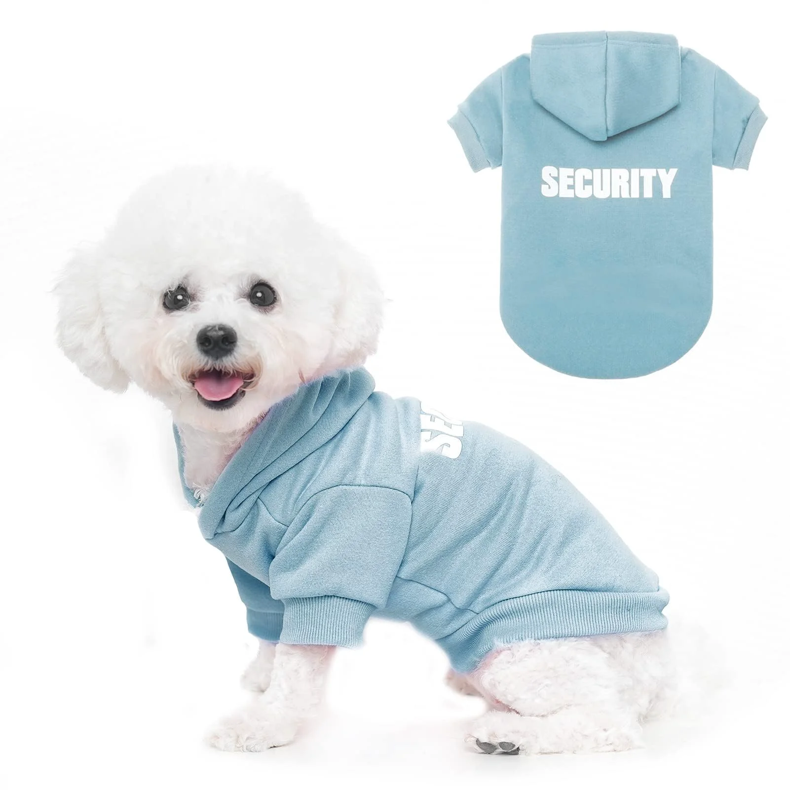 Selected BINGPET Security Dog Hoodie — Ultra-Soft Fleece Hooded Sweatshirt for Pets Prestigious