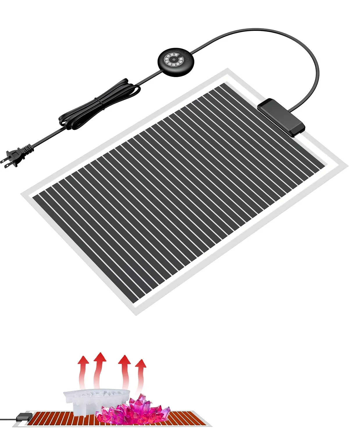 Sophisticated Pawfly 40W Resin Heating Mat with Thermostat – Fast Heat Safe Epoxy Resin Curing 16.5 x 11 in Sustainable