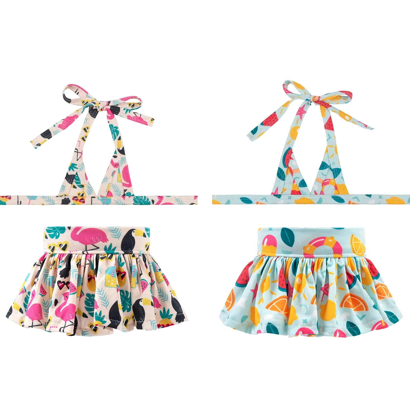 Clean CuteBone Dog Bikini Dress 2 Pack – Adjustable Small Dog Swimwear for Beach Summer Fun Trusted