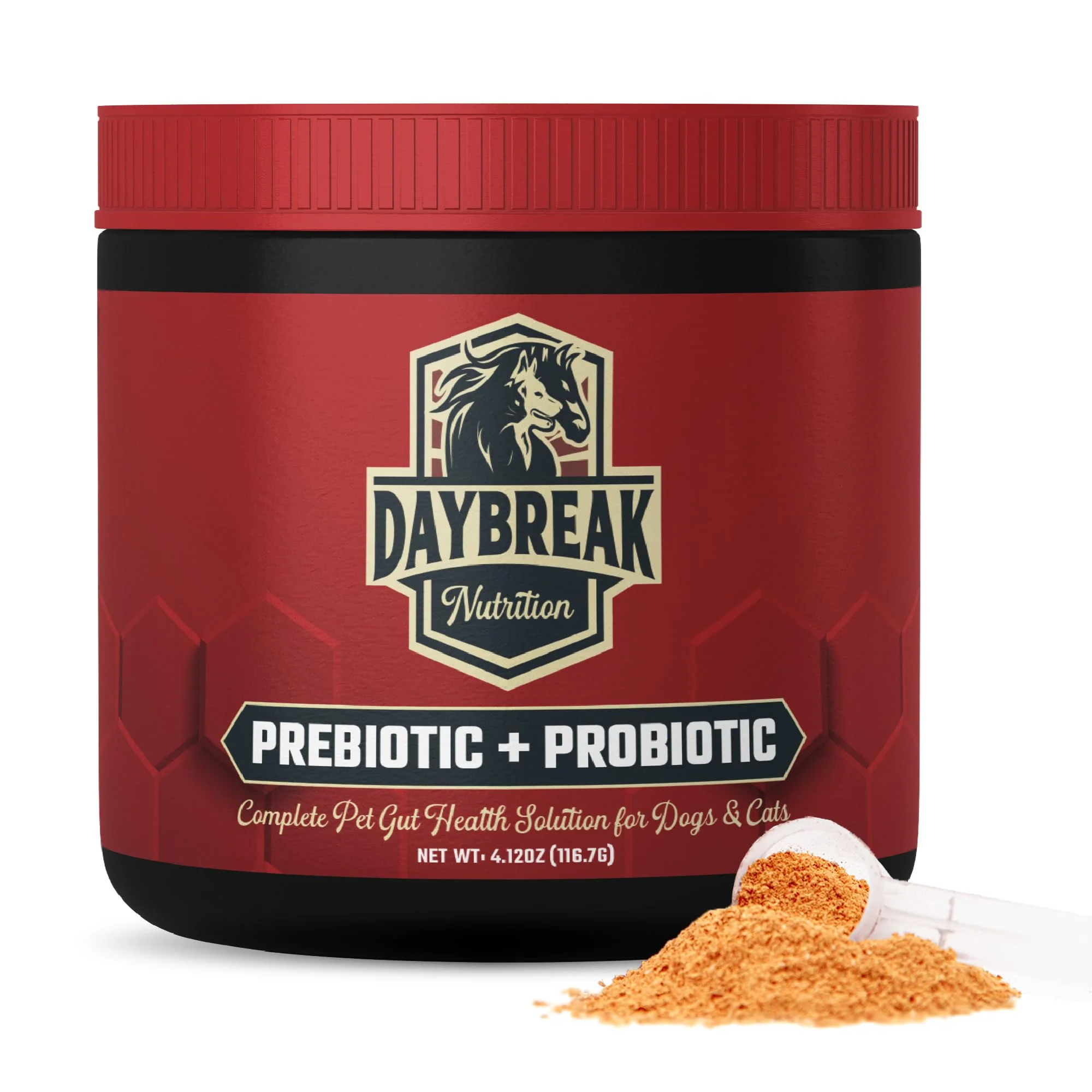 Detailed Daybreak Nutrition Probiotics for Cats Dogs – 6 Billion CFU Synbiotic Powder 8 Strains 30-Day Supply Carefully Designed