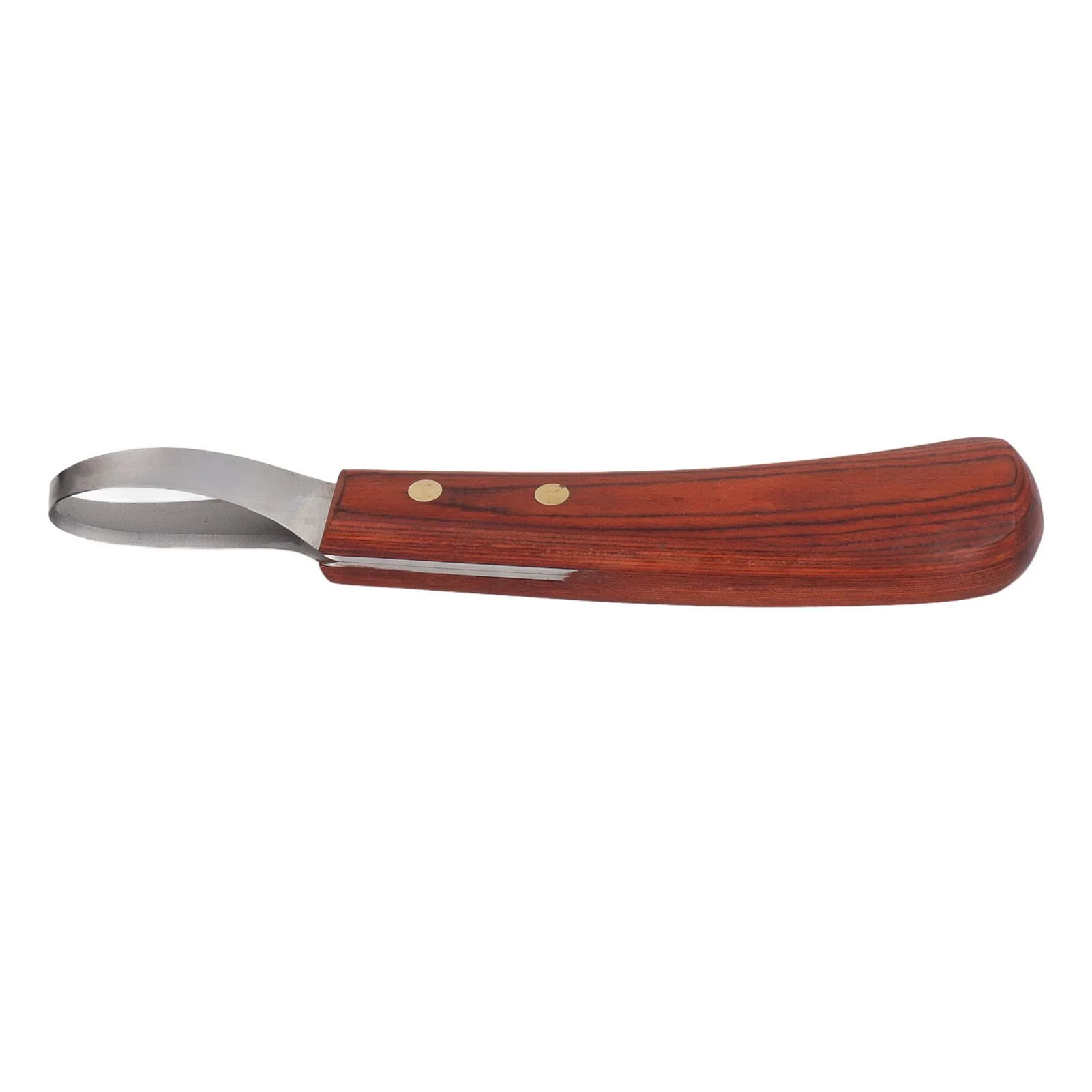 Breathable CHICIRIS Double Edged Hoof Knife – Stainless Steel Blade Wooden Handle for Horses Cows Proven