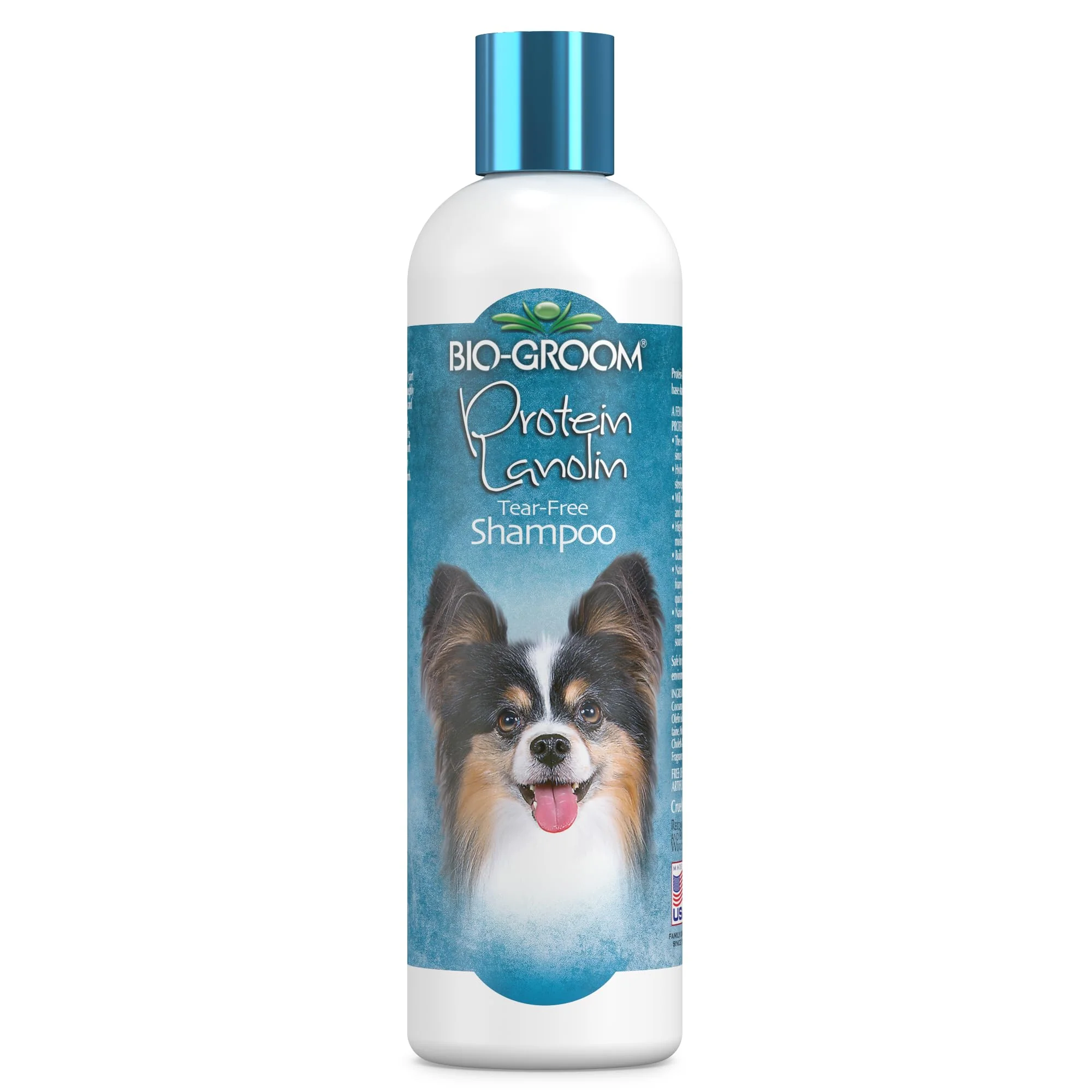 Minimalist Bio-Groom Protein Lanolin Dog Shampoo – Tear- Cruelty- Pet Shampoo Made in USA 12 fl oz Modern