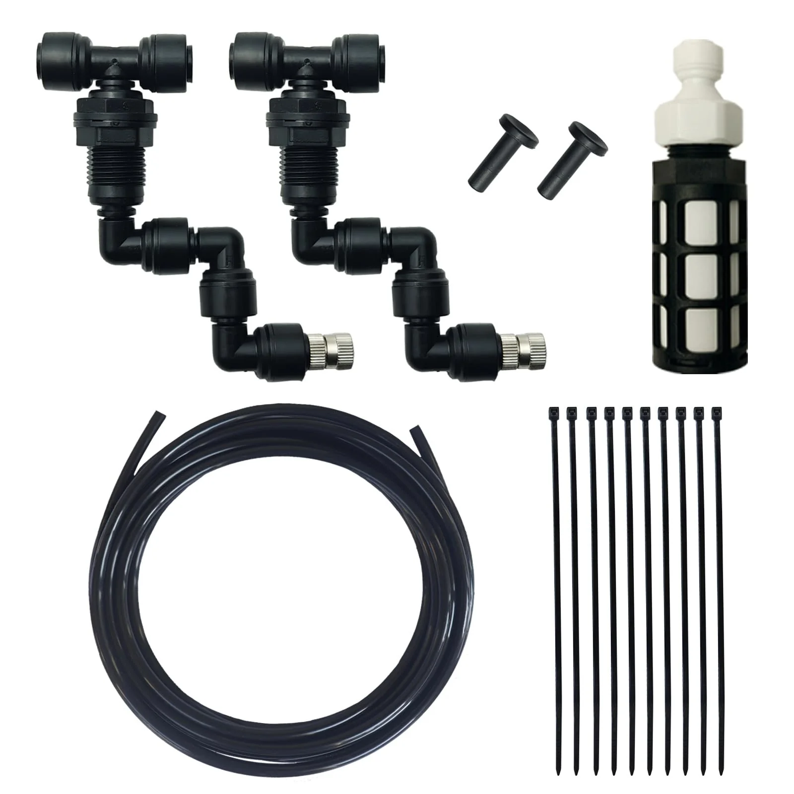 Original Design Eadabok Reptile Misting Accessories Kit — Adjustable Nozzles 16ft Tube 2-Pack Modern