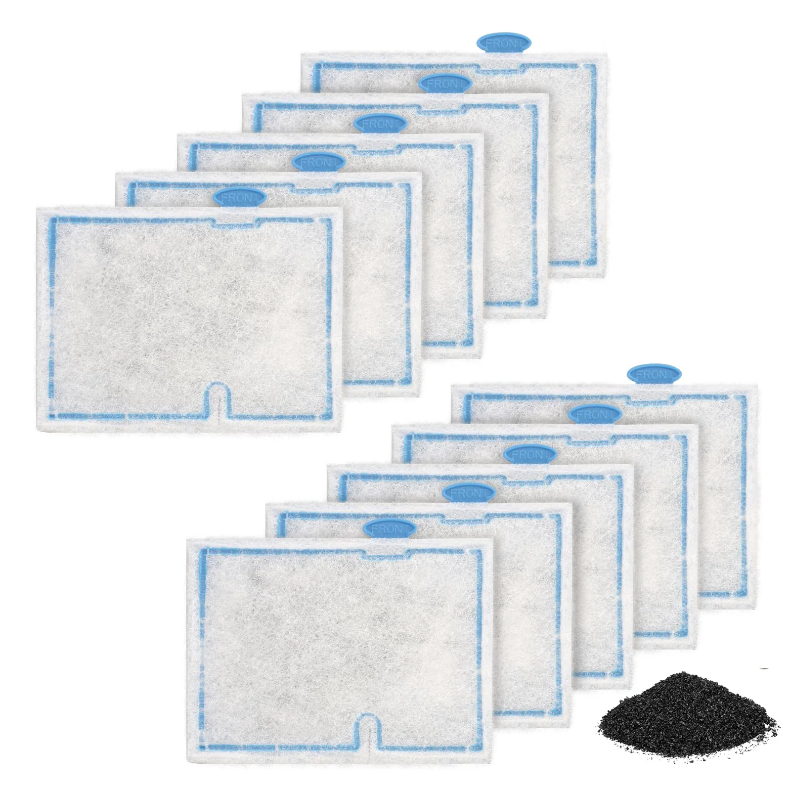 Dependable LEWEREST 10-Pack Small Filter Cartridges for Aqueon Minibow QuietFlow E Internal 10 1 2 5 gal Crafted