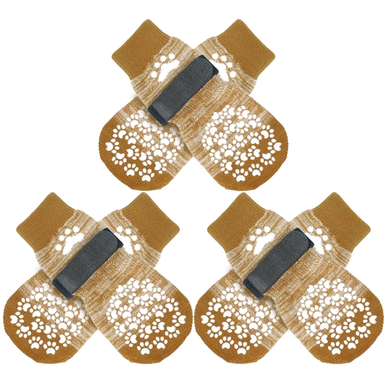 Official EXPAWLORER 6PCS Anti-Slip Dog Socks – Traction Licking Protection Paw Comfort Responsible