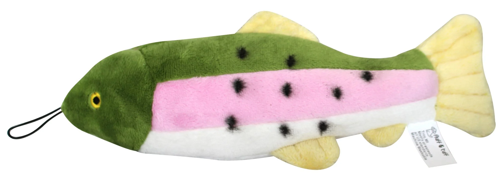 Flexible Fluff Tuff Burt the Lake Trout Plush Toy for Dogs – Durable Engaging Play Buddy Artisan
