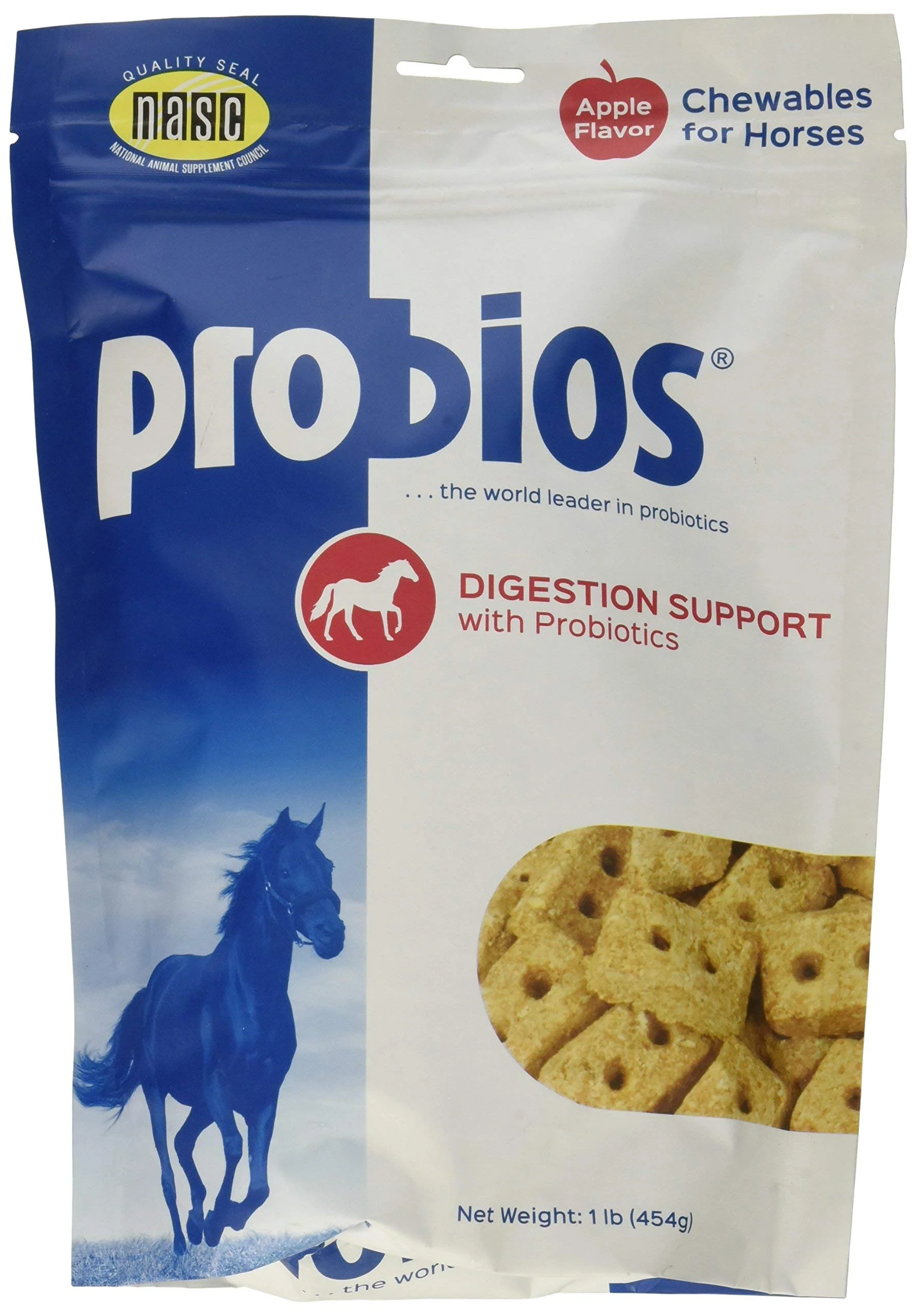 Detailed Probios Probiotic Horse Treats – Apple Flavor 3-Pack 1 lb Each Genuine