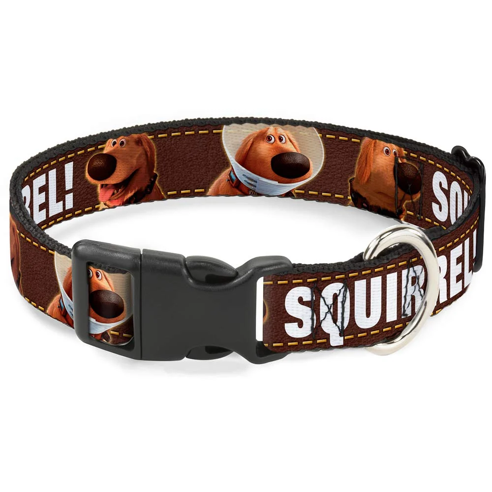 Advanced Buckle-Down Plastic Clip Collar – Dug 3-Poses SQUIRREL – 1.5 quot Wide Fits 16-23 quot Neck Medium Disney Licensed Elite