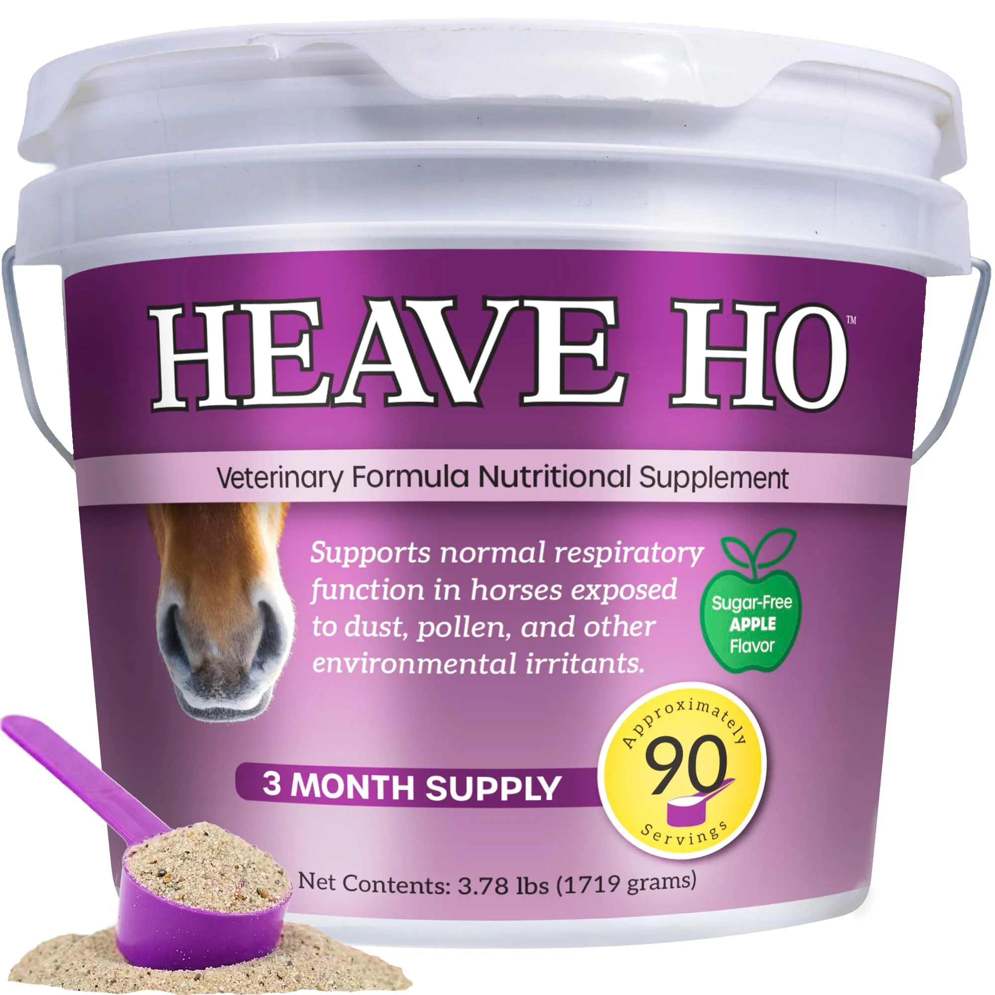 Refined Heave Ho Apple 90 Servings — Equine Breathing Support Solid