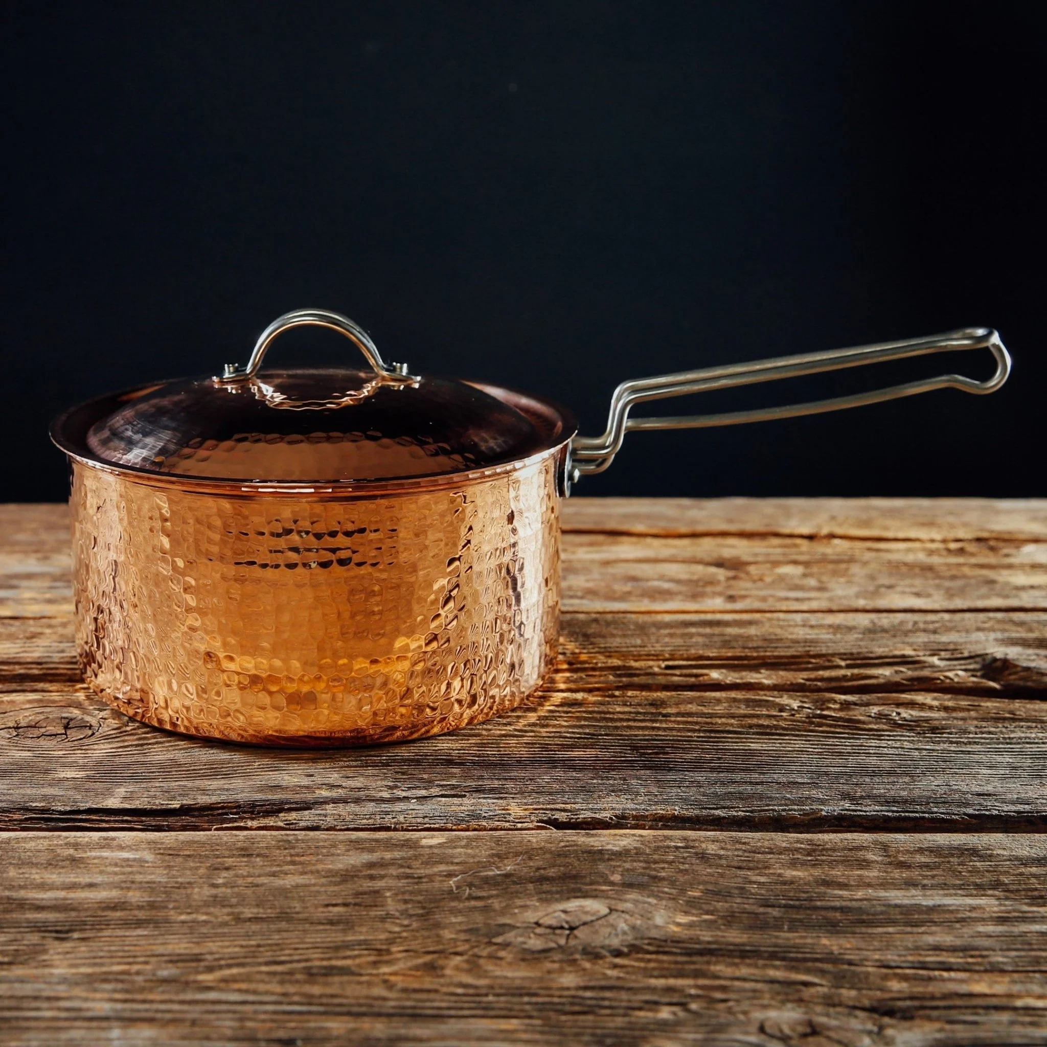 Classic Copper Saucepan 1.5 quart and 2.5 quart Flexible