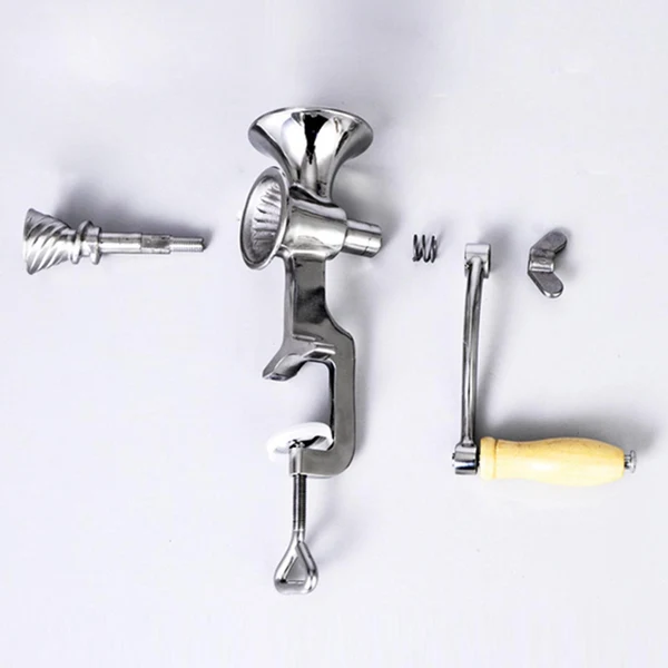 Reliable Maxbell Hand Crank Grain Mill Table Clamp Manual Grain Grinder for Wheat Coffee Seed Easy-to-Use