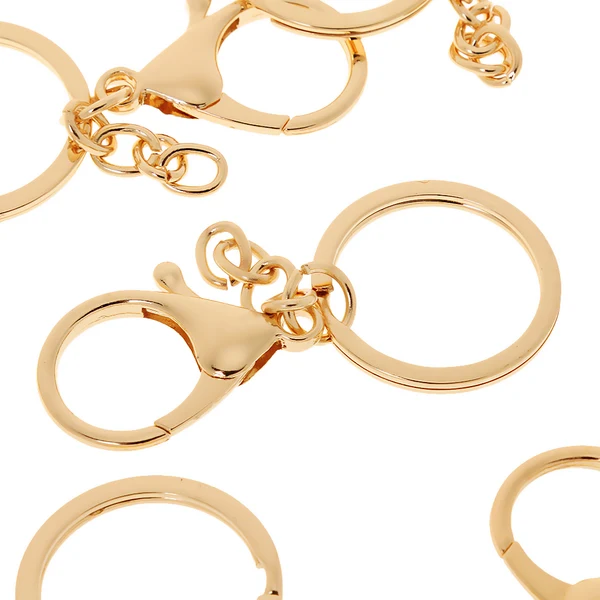 Carefully Designed Maxbell Pack of 10 Alloy Lobster Clasp Clips Keyring Key Chain Craft DIY Findings Gold Optimized