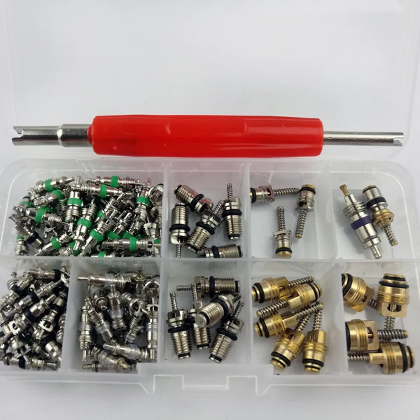 Casual Maxbell 134pcs A C Air Conditioning Valve Core Set R134A for Car Advanced