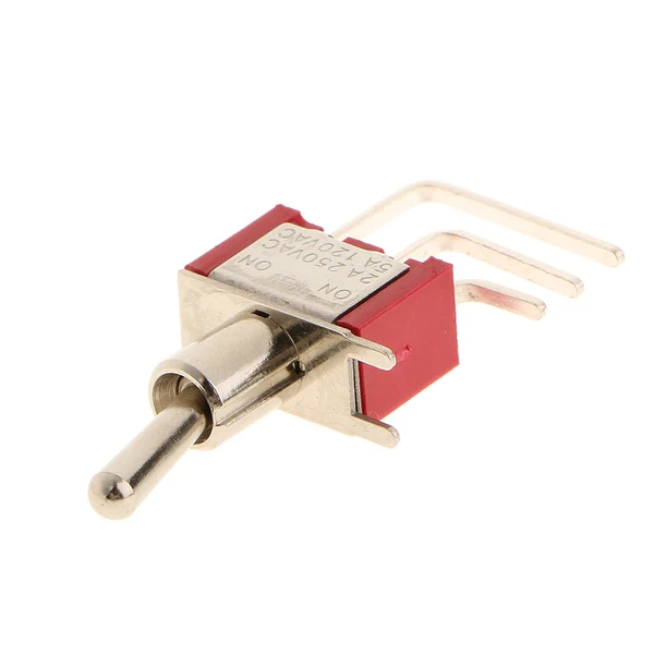 Clean Maxbell 10pcs Red On On Mini Toggle Switch 3 PIN SPDT Right Angle Length 39mm Official