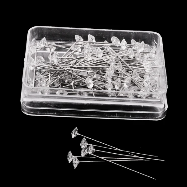 Crafted Maxbell 100 Clear Diamond Cut Pins Diamante Bling for Bouquets Wedding Flowers 8mm Dia High-Performance