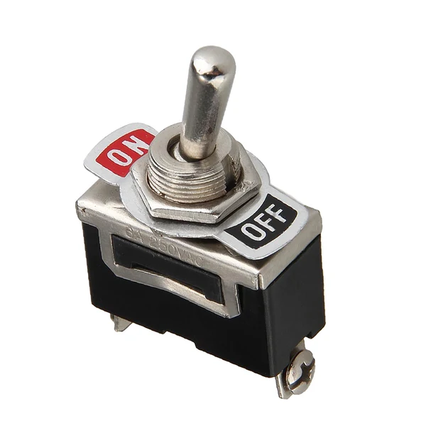 Practical Maxbell 12V Toggle Flick Switch ON OFF Car Dash Light Metal SPST Expertly Made