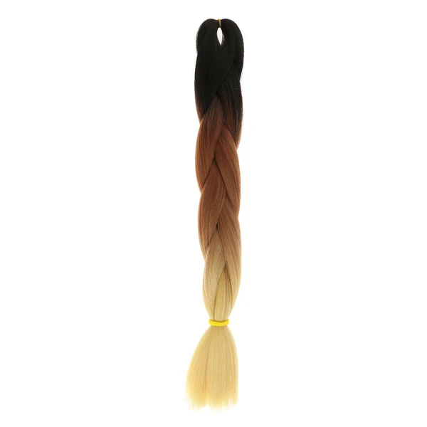 Detailed Maxbell 24 Ombre Kanekalon Jumbo Braiding Hair Extensions Black Coffee Blonde Versatile