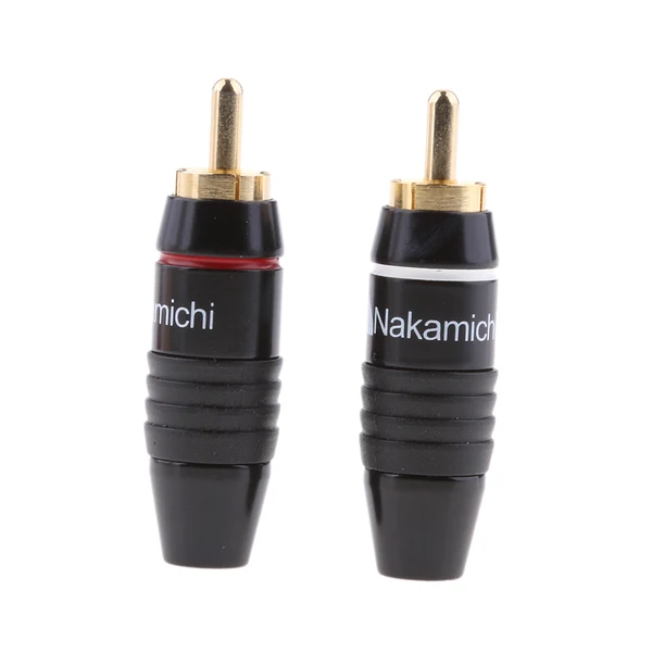 Fine Crafted Maxbell 2pcs RCA Male Plug Solder Audio Video Cable Cord Adapters Connector Fashionable
