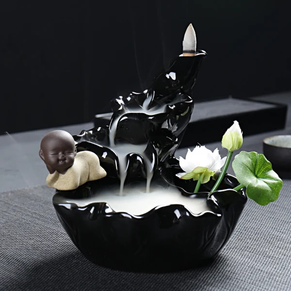 Advanced Maxbell 70Pieces Natural Backflow Reflux Tower Ambergris Cone Incense Scents Smoke for Relaxing Practical