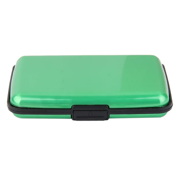 Authentic Maxbell Mini Waterproof Aluminum Metal Business ID Credit Card Holder - Green Luxury